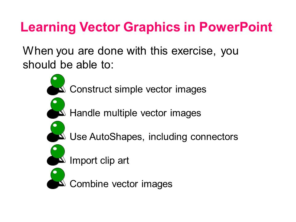 learning vector graphics in