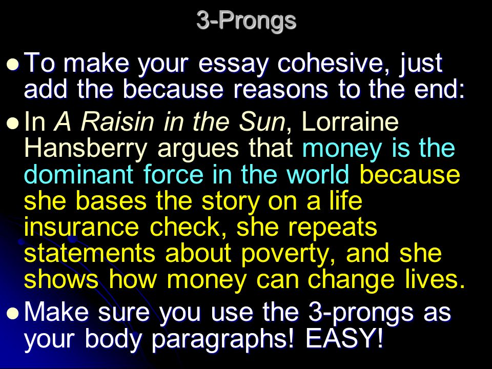 a raisin in the sun essay topics