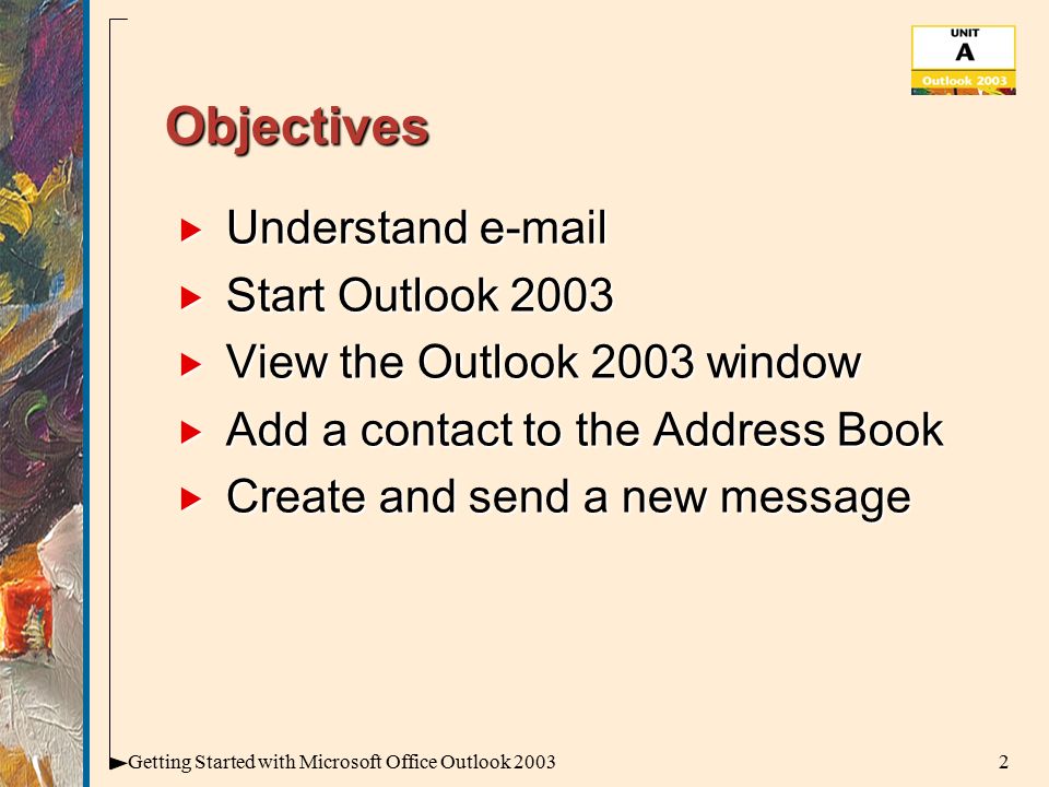 Address Book Outlook 2003