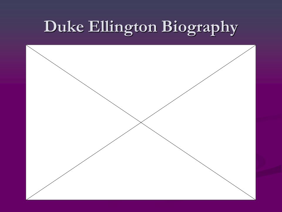 Duke Ellington Biography