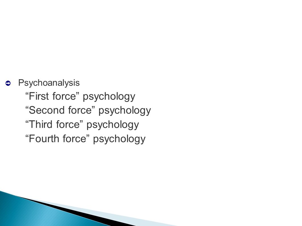 what is the third force in psychology