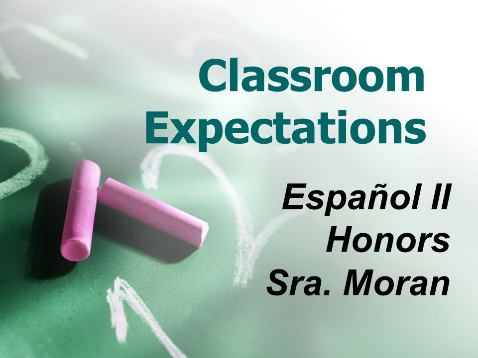 Classroom Expectations Español II Honors Sra. Moran