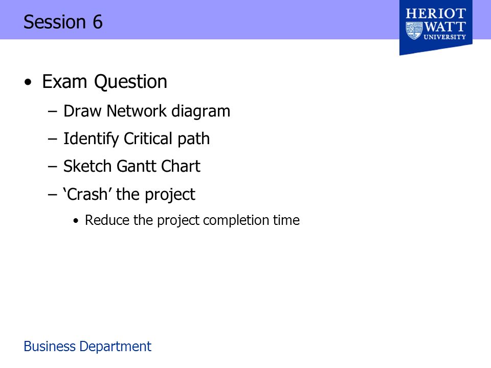 Gantt Chart Network Diagram