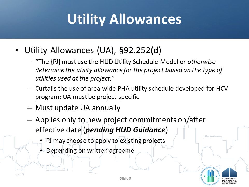 Hud utility allowance schedule 2019