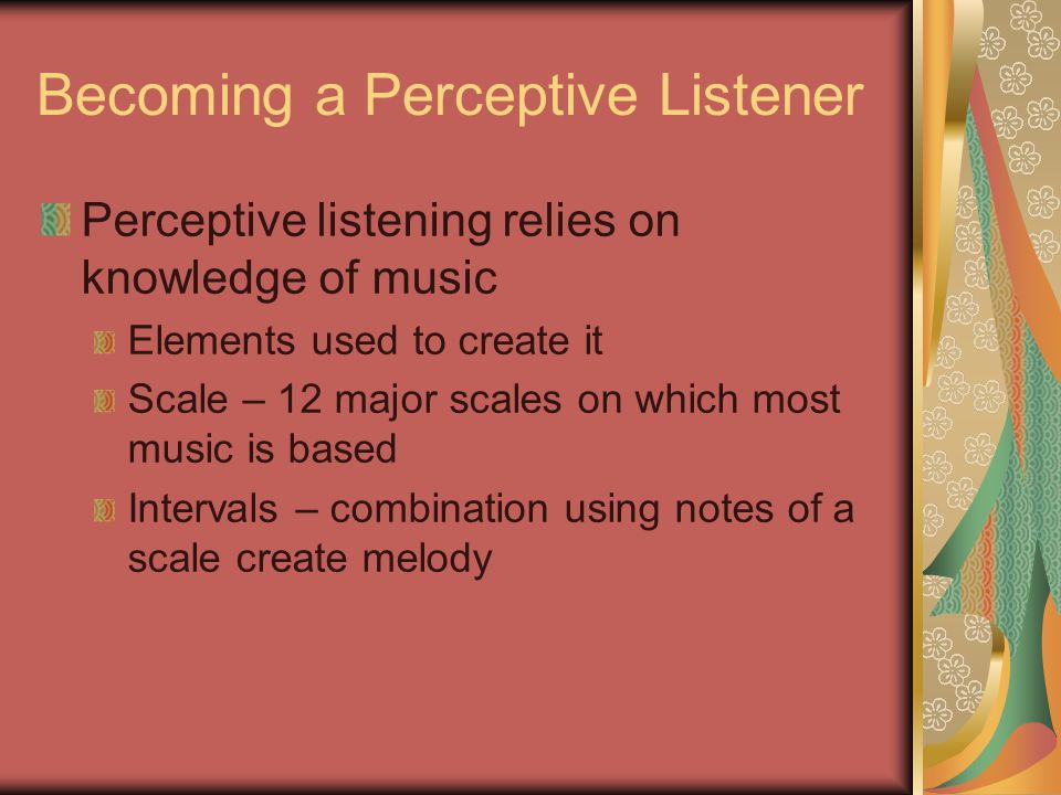 Perceptive Listening