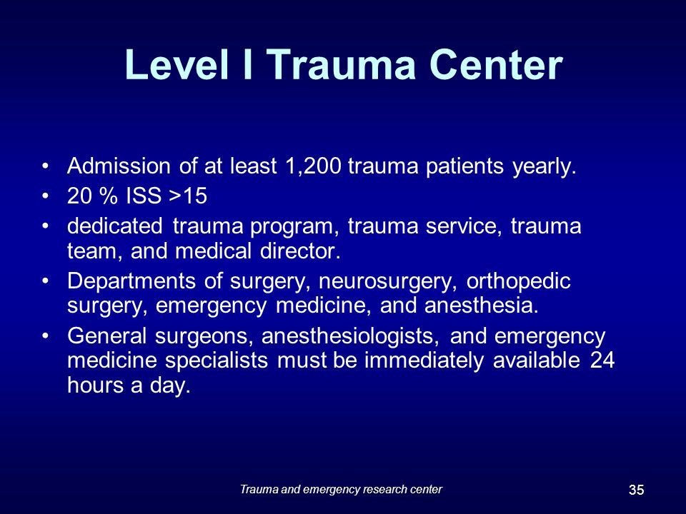 Emergency Medical Services & Trauma Program