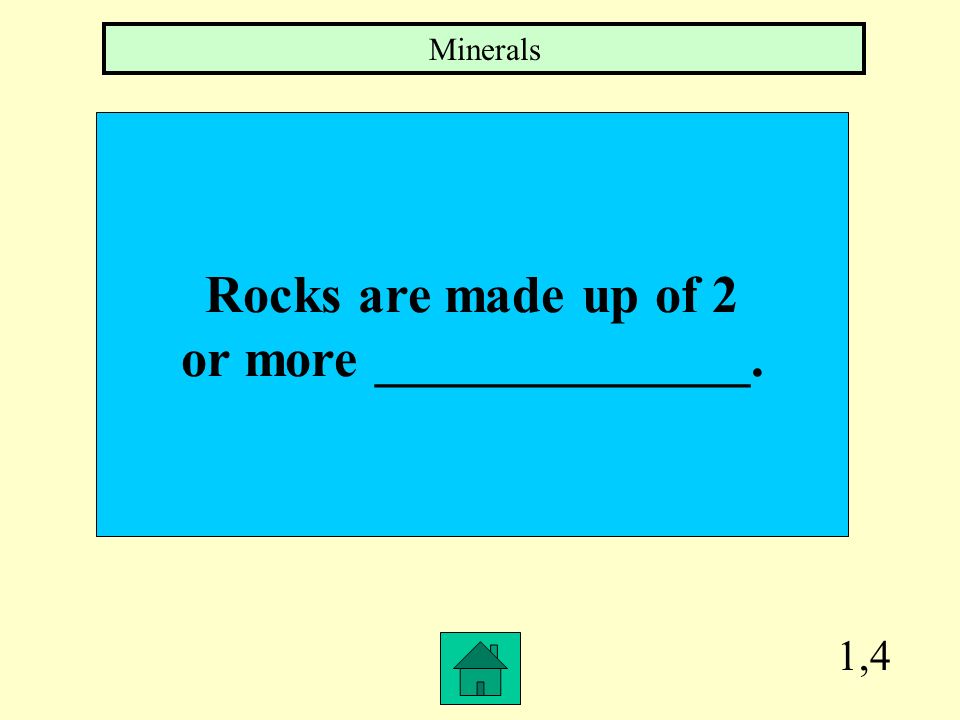 1,3 The 3 rock types are _________, ___________, and ___________. Igneous, Sedimentary, Metamorphic