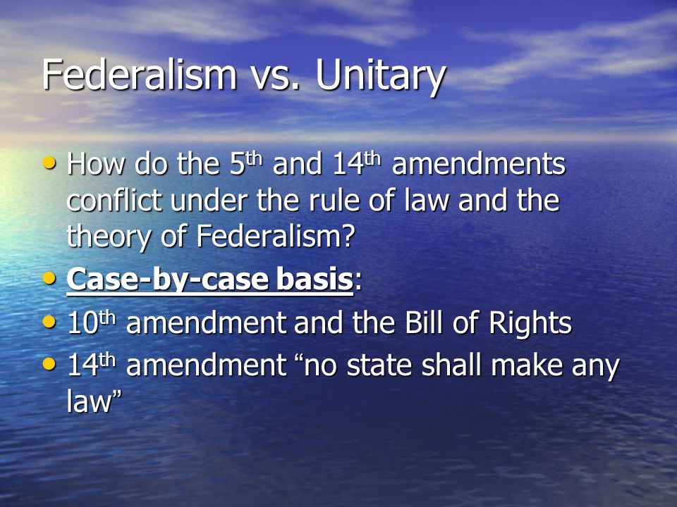 3 Federalism Vs 3 Federalism Vs