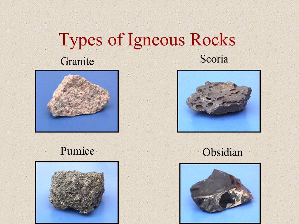 Rocks types of igneous Igneous rock