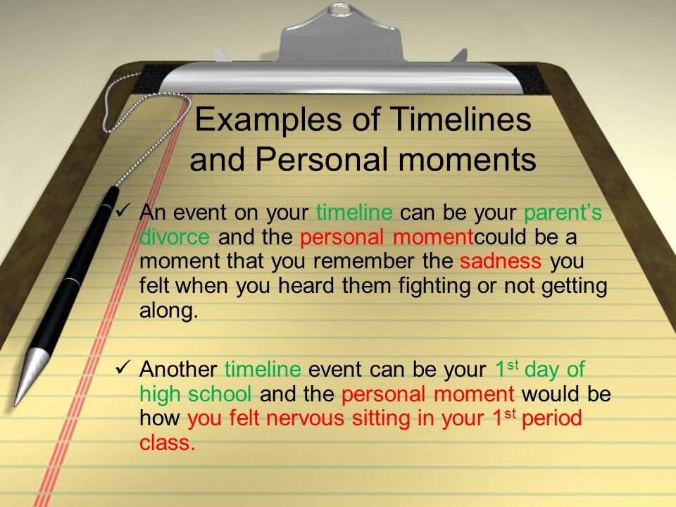 narrative writing ms whitlock literature composition ii ppt personal timeline examples