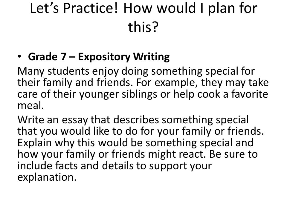 expository essay about family