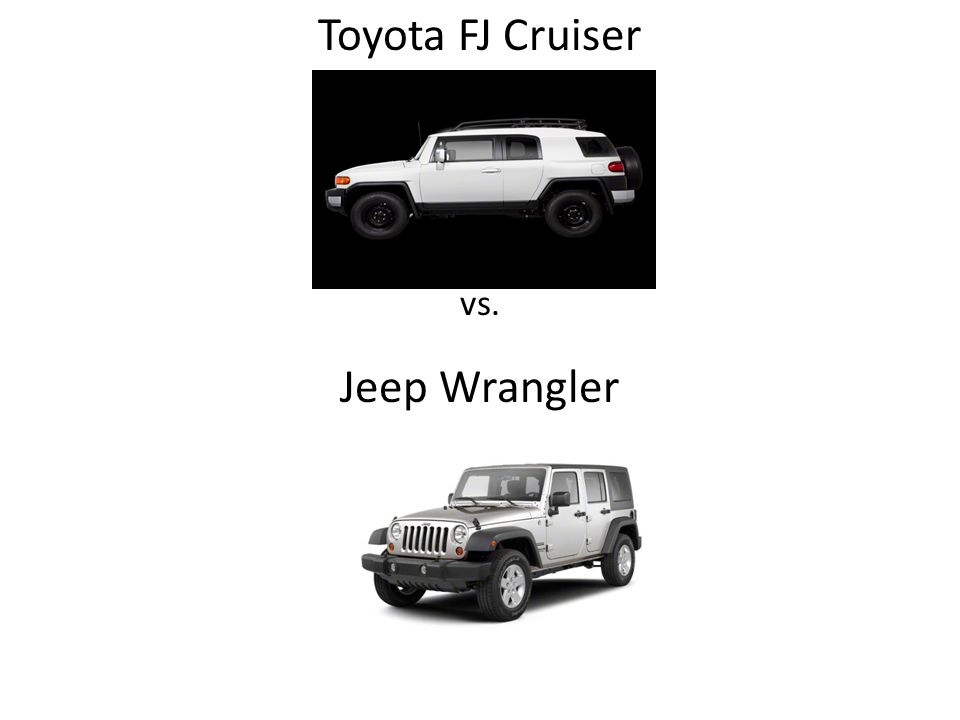 A Comparison Of Two Cars I Would Like To Own A Toyota Fj Cruiser