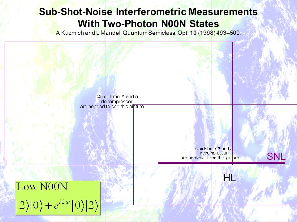 Sub-Shot-Noise Interferometric Measurements With Two-Photon N00N States A Kuzmich and L Mandel; Quantum Semiclass.