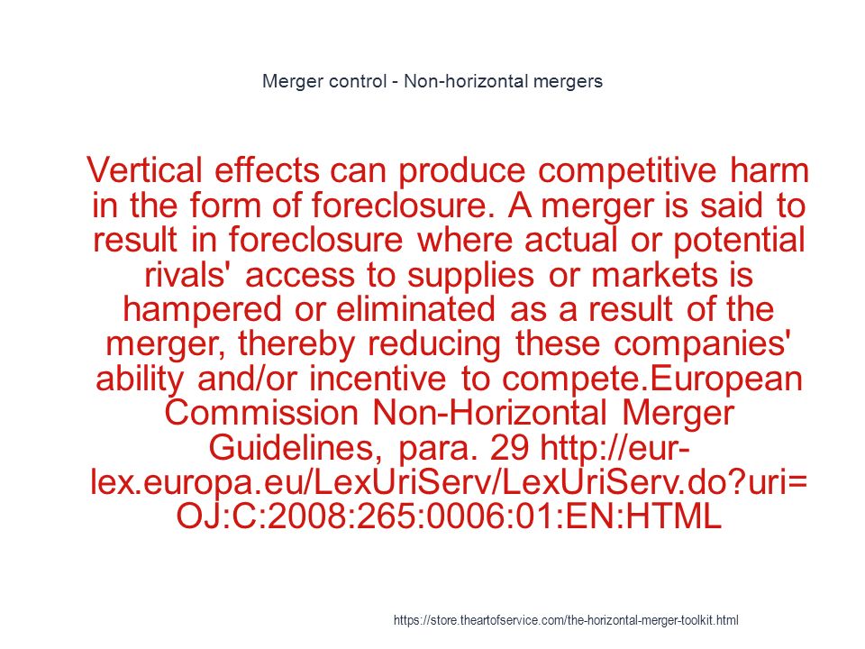 Horizontal merger guidelines eu