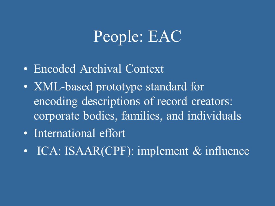 Archival Description People, Records, and Functions Daniel V. Pitti  Institute for Advanced Technology in the Humanities University of Virginia  March ppt download