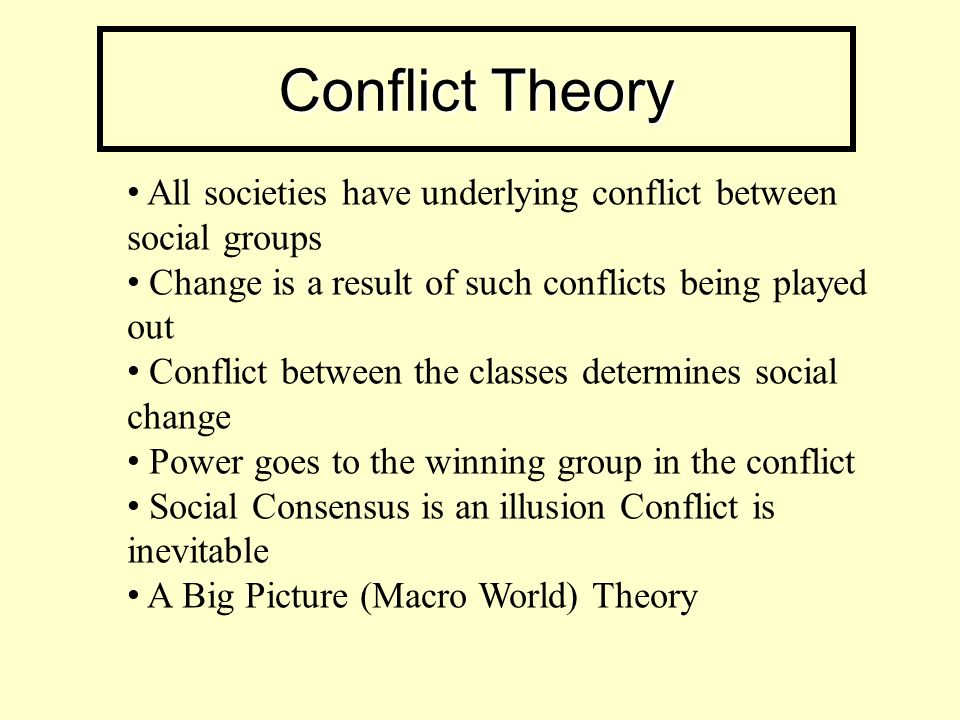 social conflict perspective