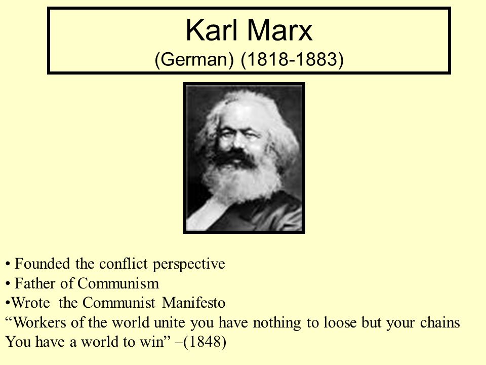 karl marx conflict theory