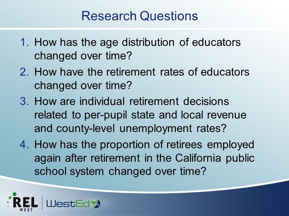 1.How has the age distribution of educators changed over time.