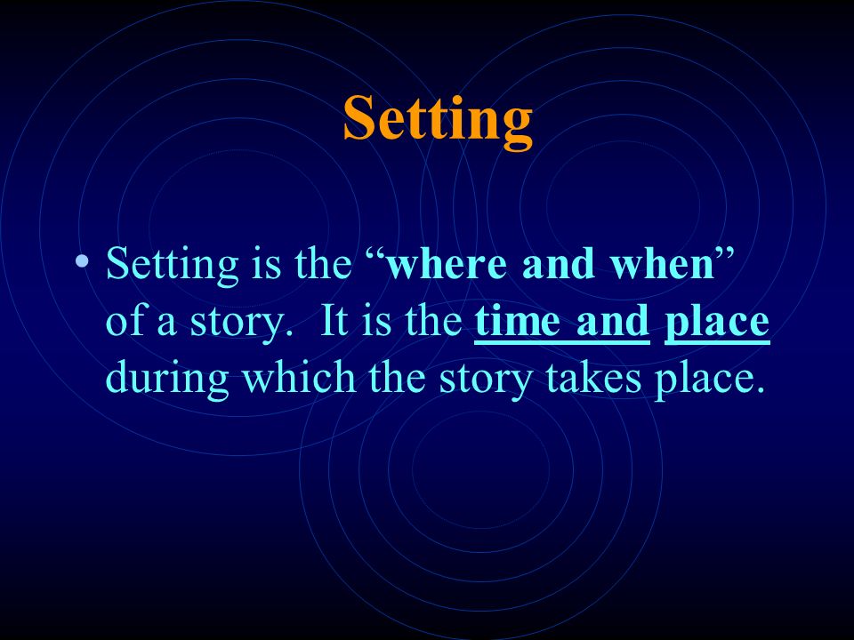 Story Elements  Setting  Characters  Plot  Conflict  Point of View  Theme