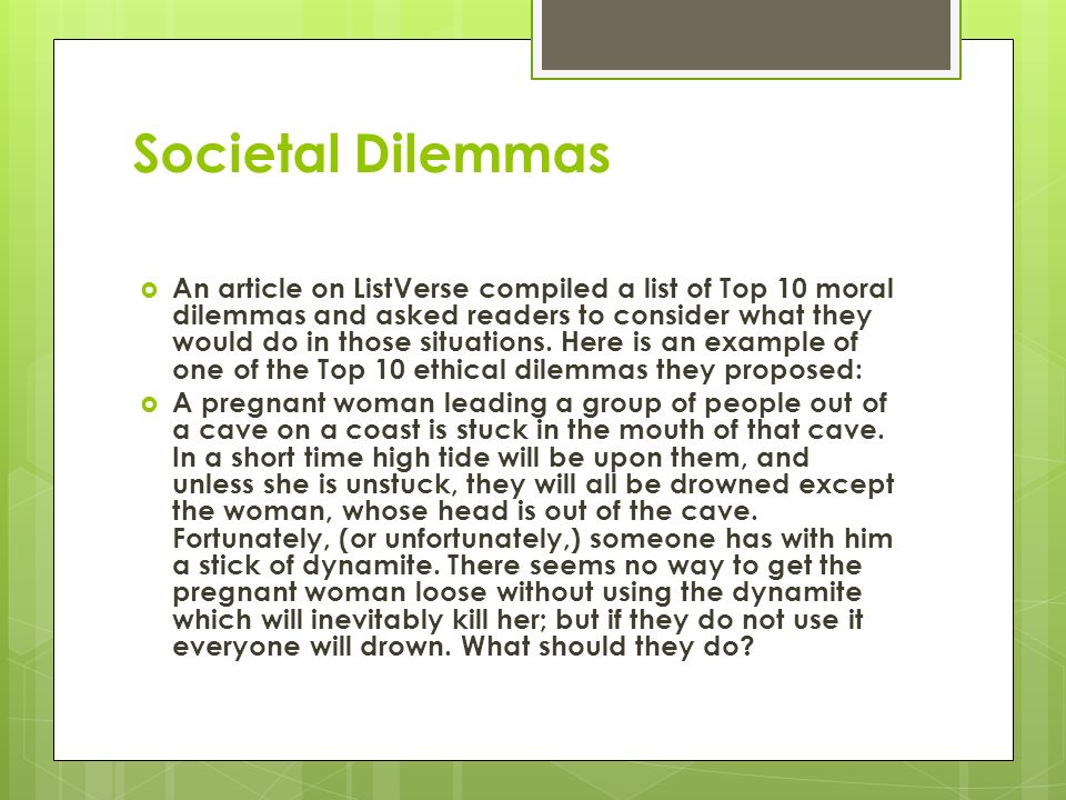 short ethical dilemma examples