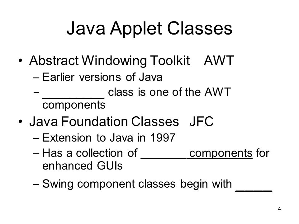 Java Applets. 2 Introduction to Java Applet Programs Applications are  programs –executed with Java interpreter Applet is a small program. - ppt  download