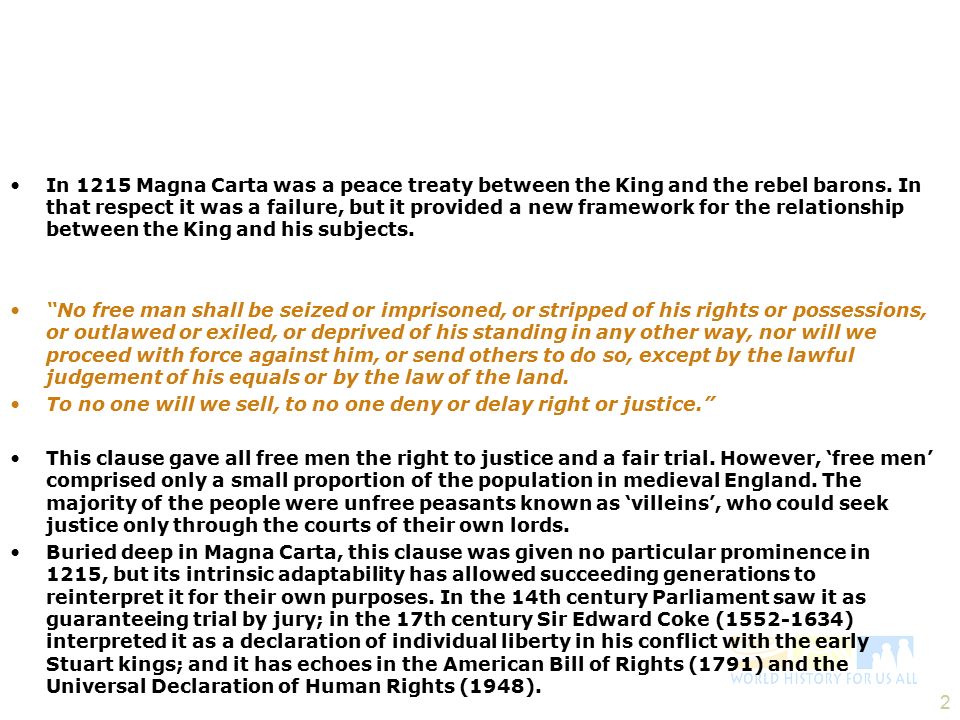 magna carta 1215 summary