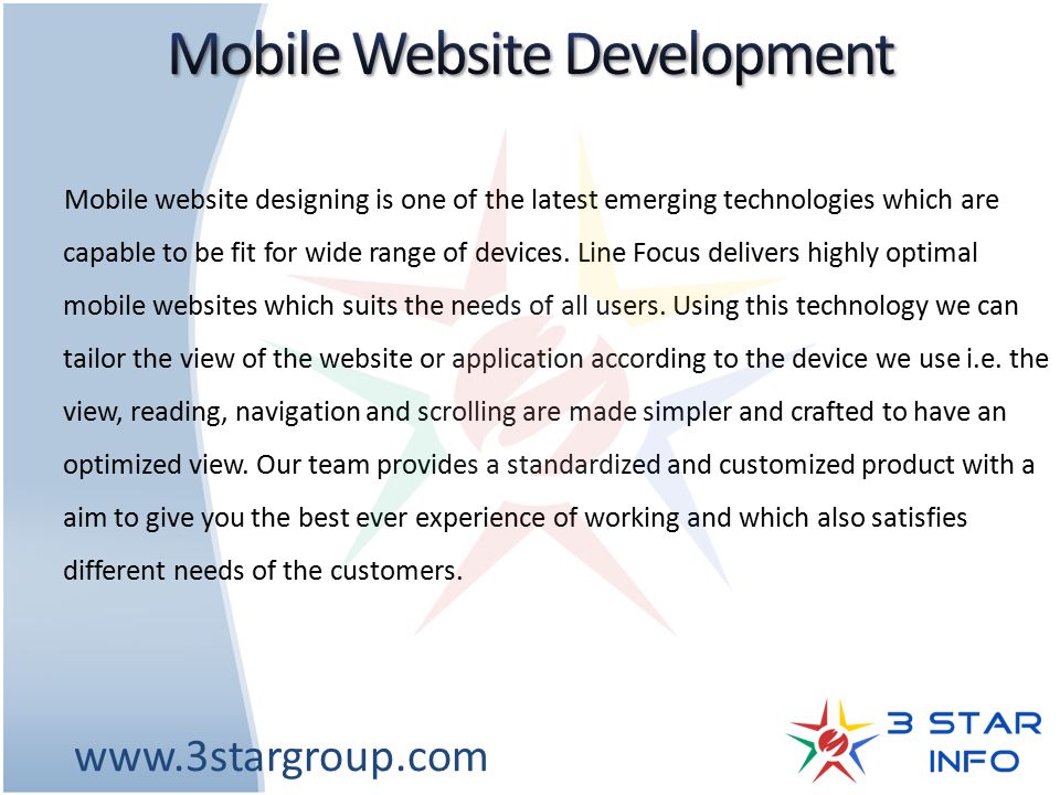 Mobile website designing is one of the latest emerging technologies which are capable to be fit for wide range of devices.