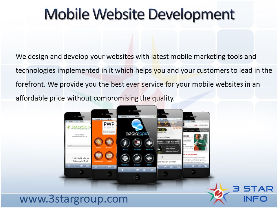 We design and develop your websites with latest mobile marketing tools and technologies implemented in it which helps you and your customers to lead in the forefront.