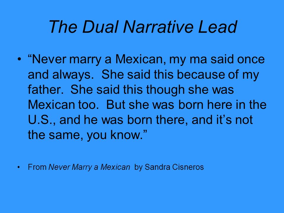 never marry a mexican