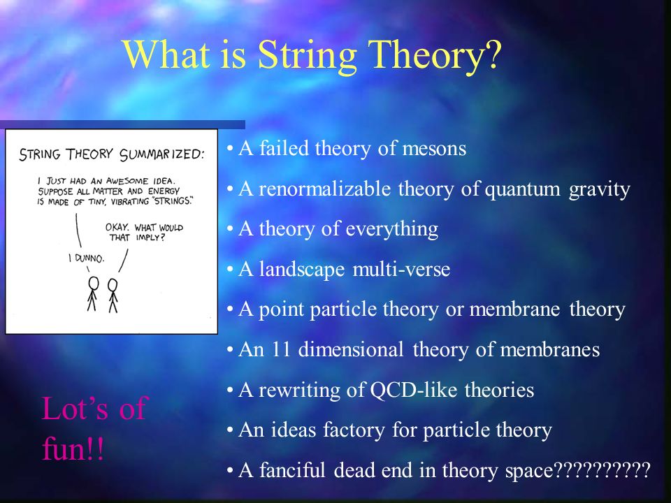 String/M Theory – what is it? Branes and brane world Holography