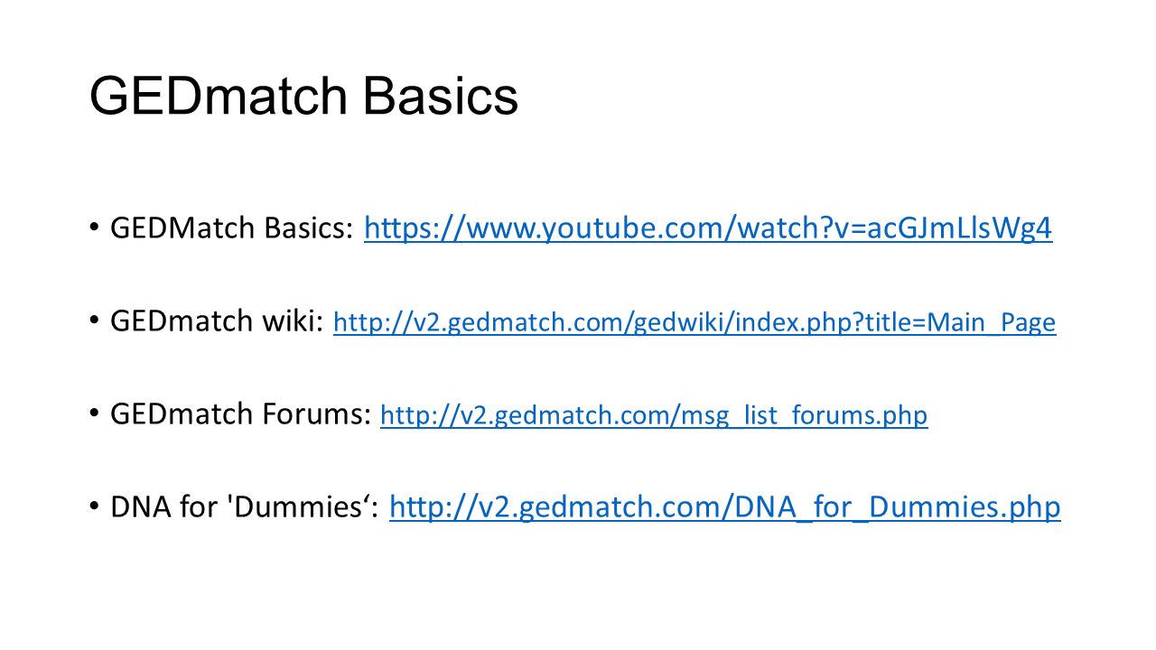 Page gedmatch login GEDmatch Acquired