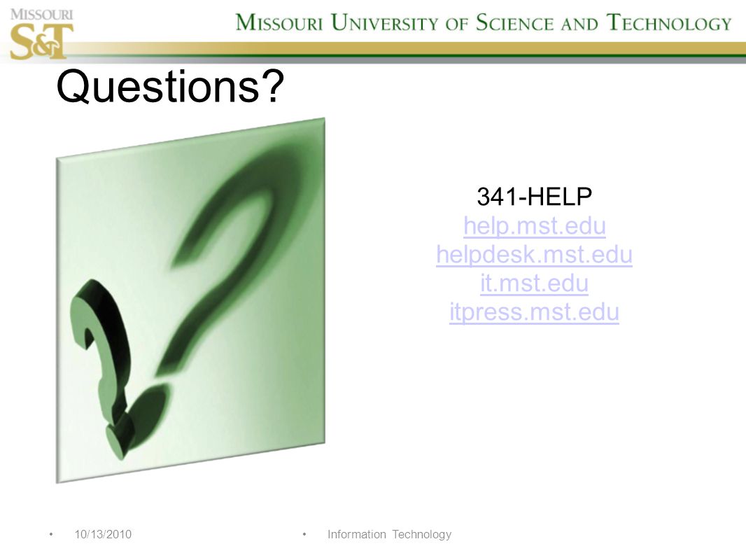 Information Technology Practical Information For New Faculty About