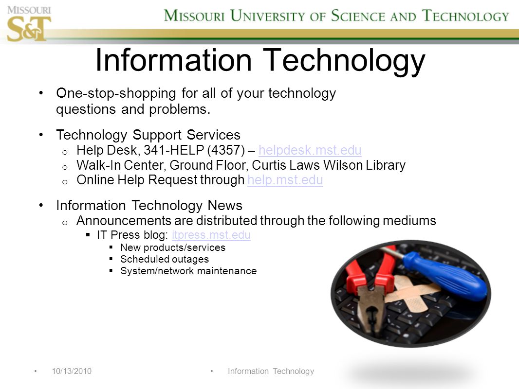 Information Technology Practical Information For New Faculty About