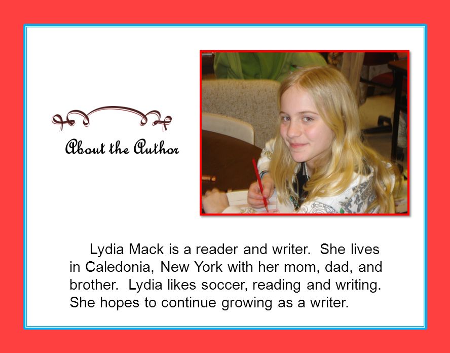 About the Author Lydia Mack is a reader and writer.