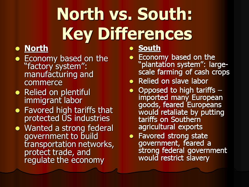 Economic and Social Divisions between North and South. - ppt download