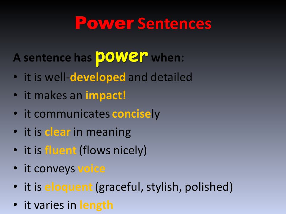 Writing Power Sentences Let S Flex Some Literary Muscle My Homies