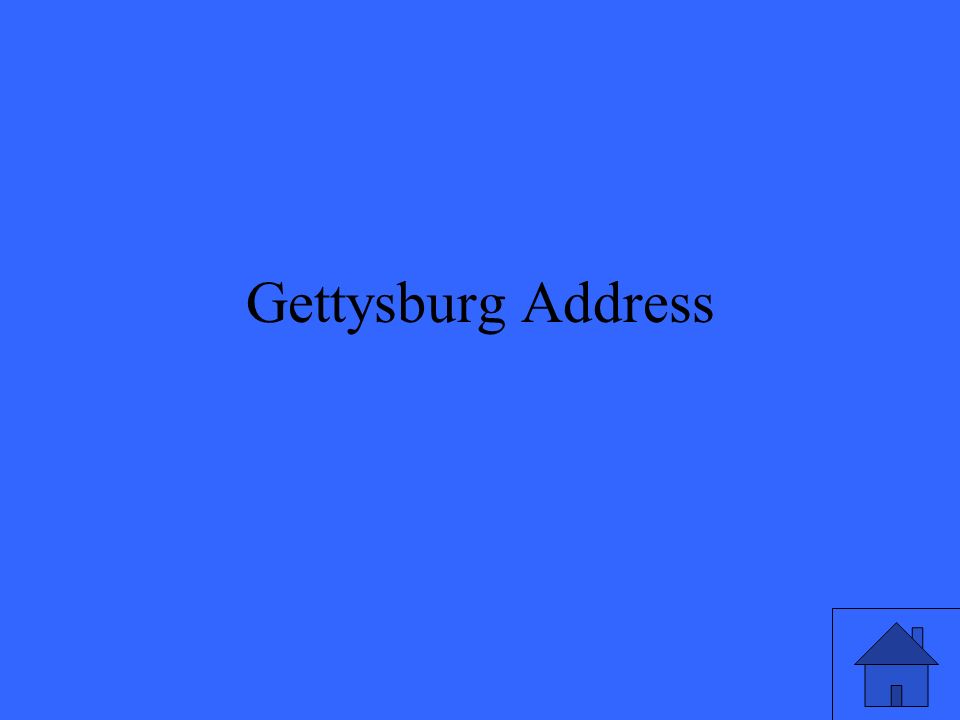 Gettysburg Address