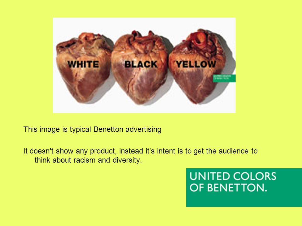 Ad Campaign Rita Hudson-Evalt : Alex Paine. United colors of benetton is a  international clothing manufacturer. Its marketing is unique because it  doesn't. - ppt download