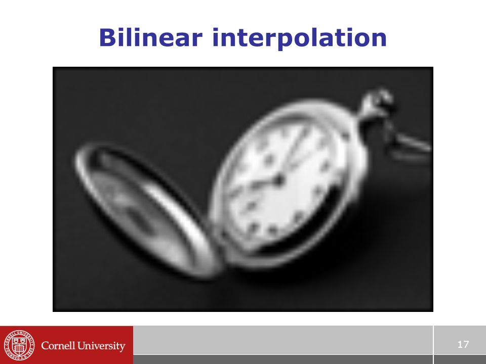 Bilinear interpolation 17