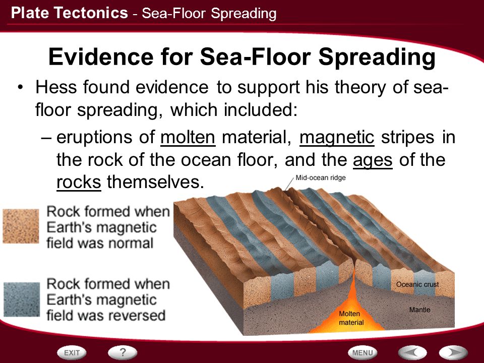 Plate Tectonics Seafloor Spreading Plate Tectonics 4 Name The