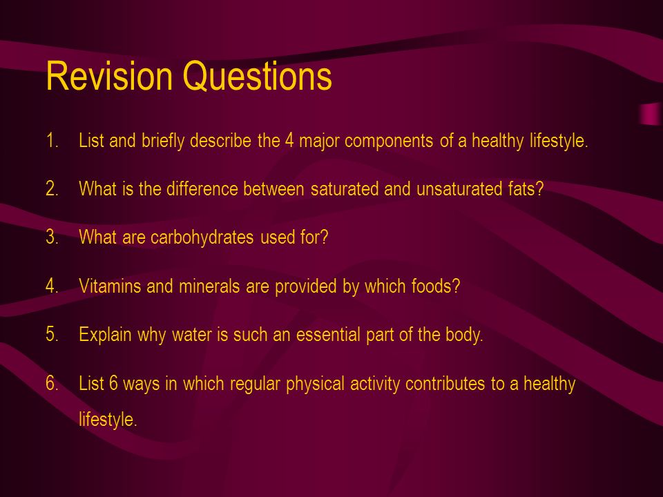 A Healthy Lifestyle” Yr11 Phys-Ed Studies Term ppt download