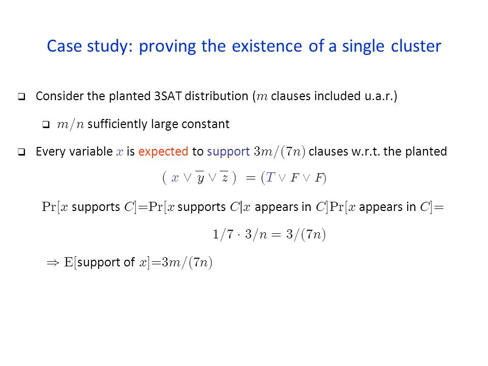 Satisfiable K Cnf Formulas Above The Threshold Danny Vilenchik Ppt Download