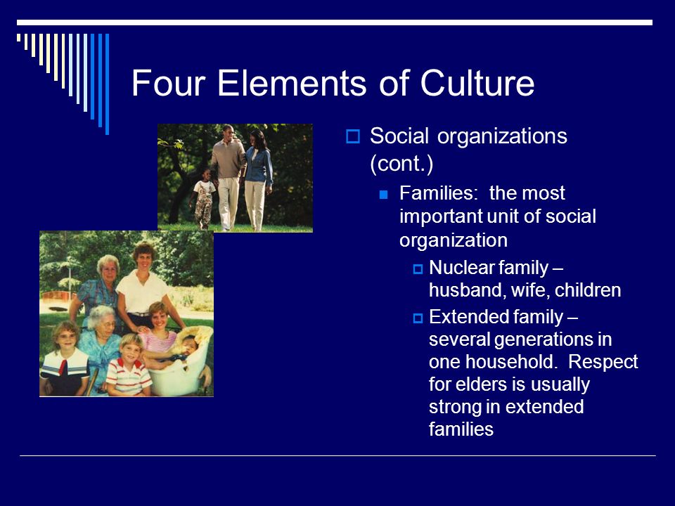 what are the four components of culture