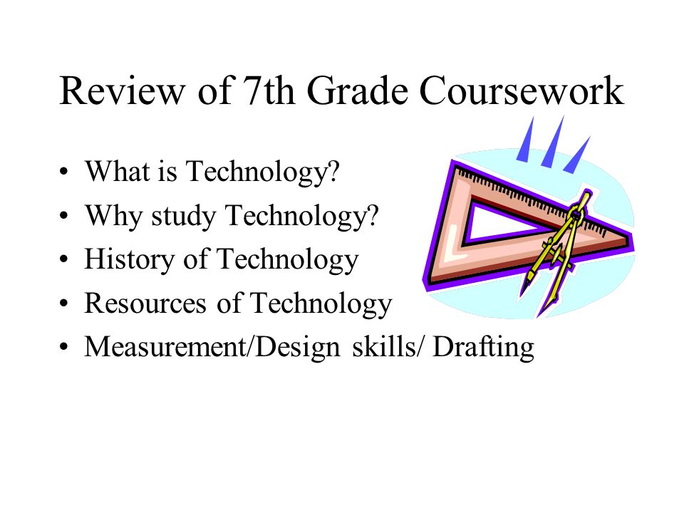 Review of 7th Grade Coursework What is Technology.