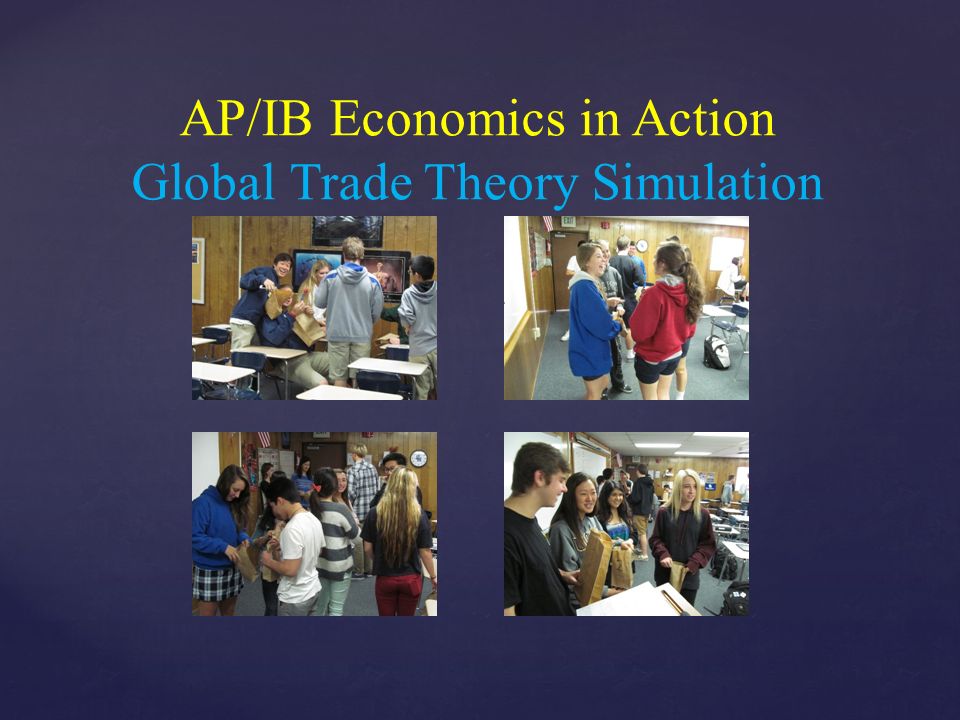 AP/IB Economics in Action Global Trade Theory Simulation
