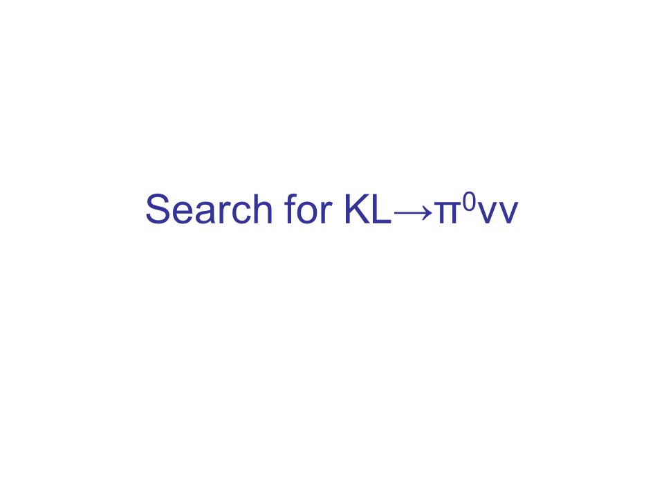 Search for KL→π 0 νν