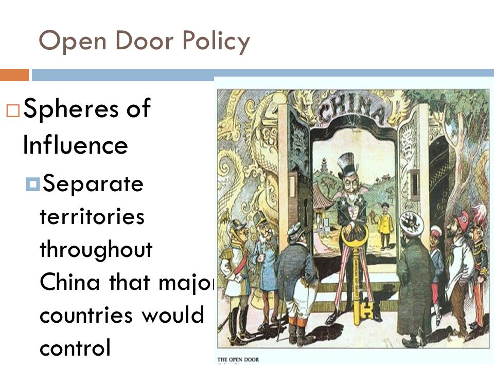 Open Door Policy And Dollar Diplomacy Brief Chinese Trade