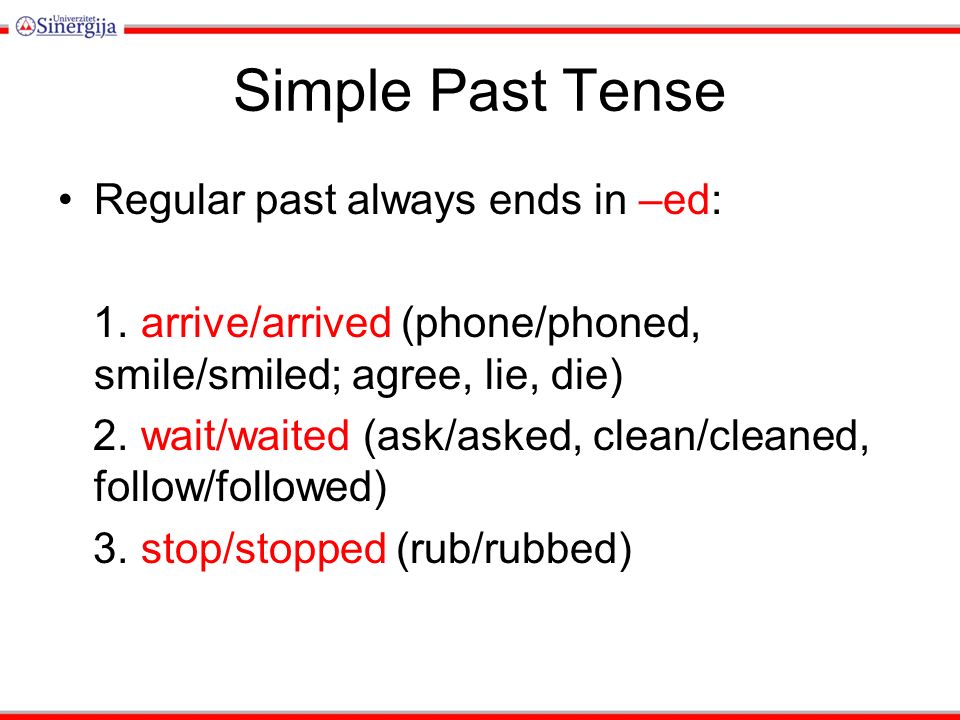 ask simple past tense