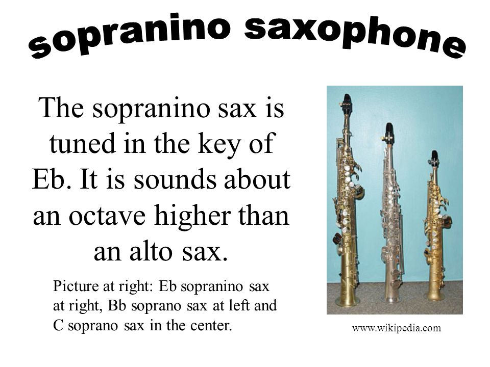 Soprano saxophone - Wikipedia