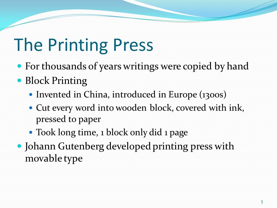 1. ESSENTIAL QUESTION were the short term affects of the of the printing press? What were the long term affects? ppt download